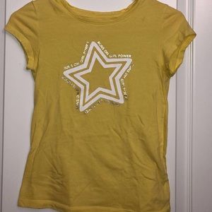 kids yellow shirt with gold star